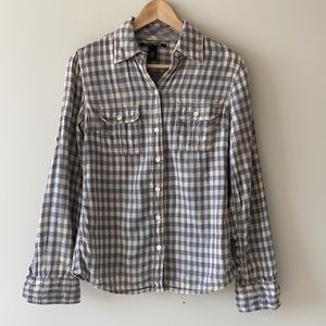 Lucky Brand Woven Button Up Top